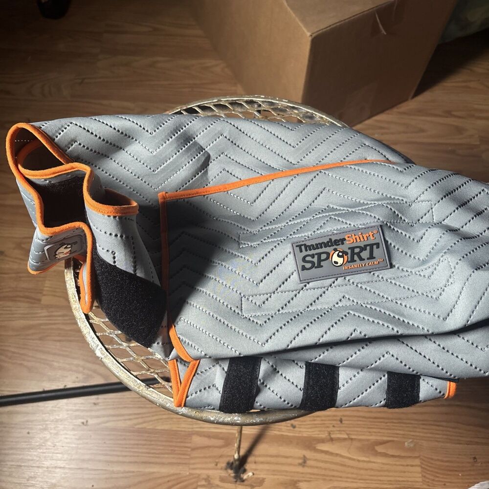 Thundershirt Sport Dog Anxiety Calming Jacket Large Gray/ Orange